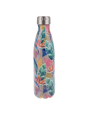 Oasis Stainless Steel Double Wall Insulated Drink Bottle 500ml - Botanical