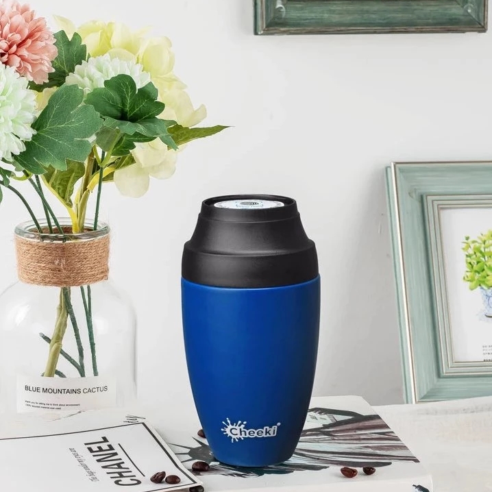 Cheeki Insulated Coffee Mug - Sapphire Blue 350ml-2