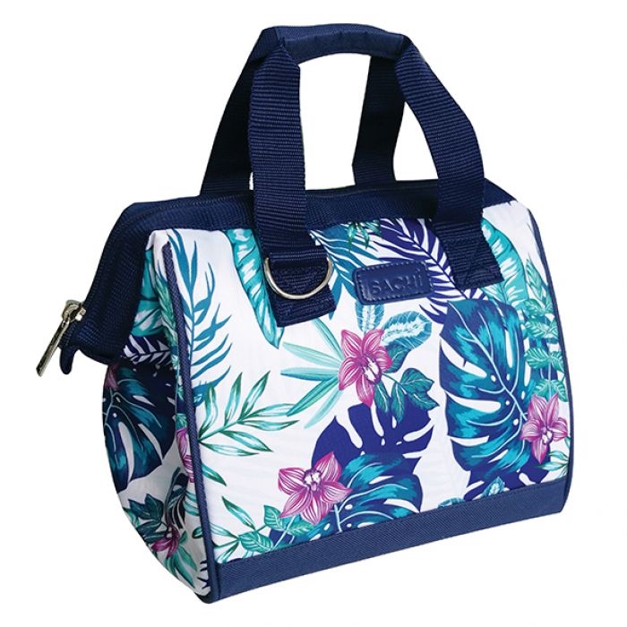 Sachi Style 34 Insulated Lunch Bag - Monochrome Blooms-1