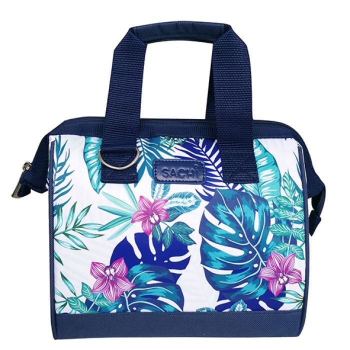 Sachi Style 34 Insulated Lunch Bag - Monochrome Blooms-3