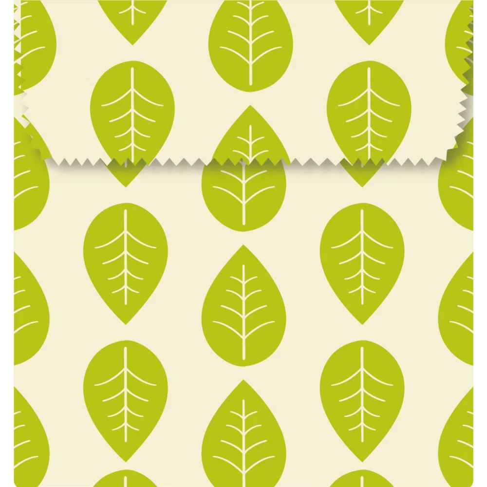 Karlstert Natural Beeswax Sandwich Pouch Leaves Set of 2 -1