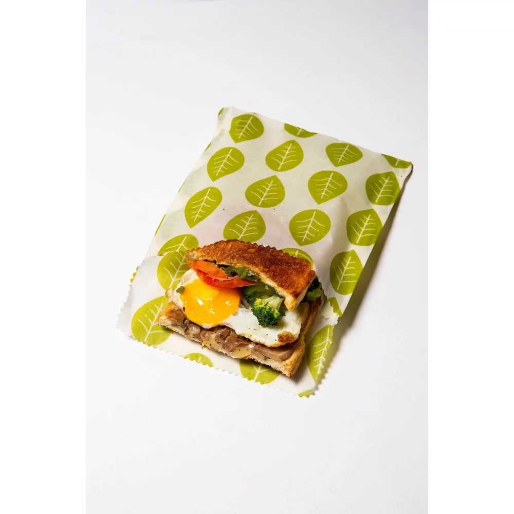 Karlstert Natural Beeswax Sandwich Pouch Leaves Set of 2 -4