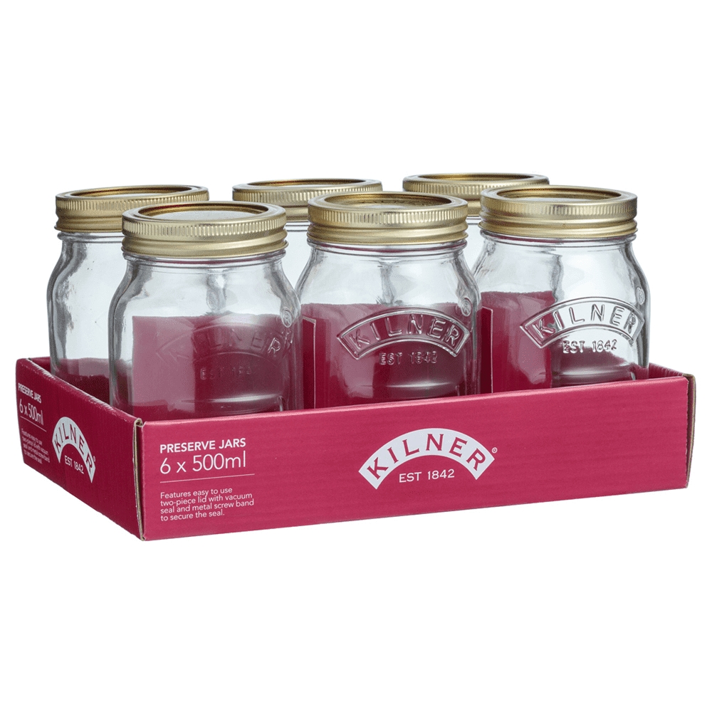 Kilner Genuine Preserve Jar 500ml Set of 6 -1