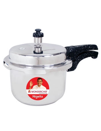 Wonderchef Nigella Pressure Cooker Outer Lid - Stainless Steel Blue 3L