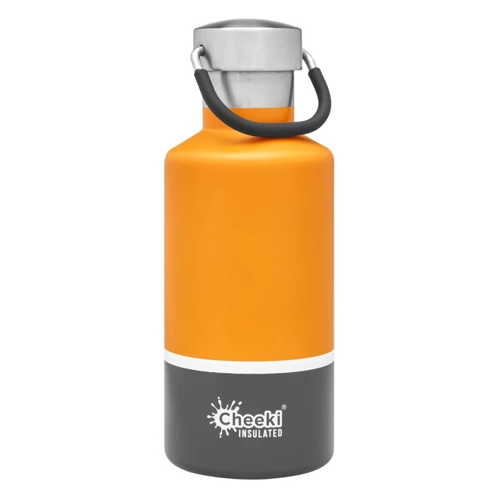 Cheeki 400ml Insulated Classic Bottle Sunshine Grey -3