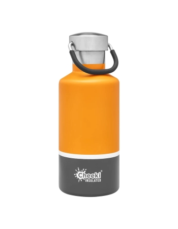 Cheeki 400ml Insulated Classic Bottle Sunshine Grey 