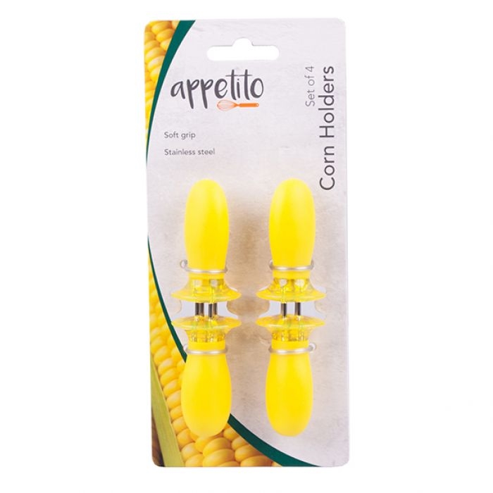 Avanti Soft Grip Corn Holders Set 4 - Yellow-3