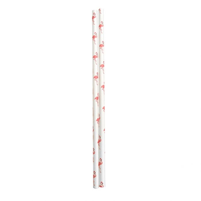 Appetito Paper Straws Pack 50 - Flamingoes-2