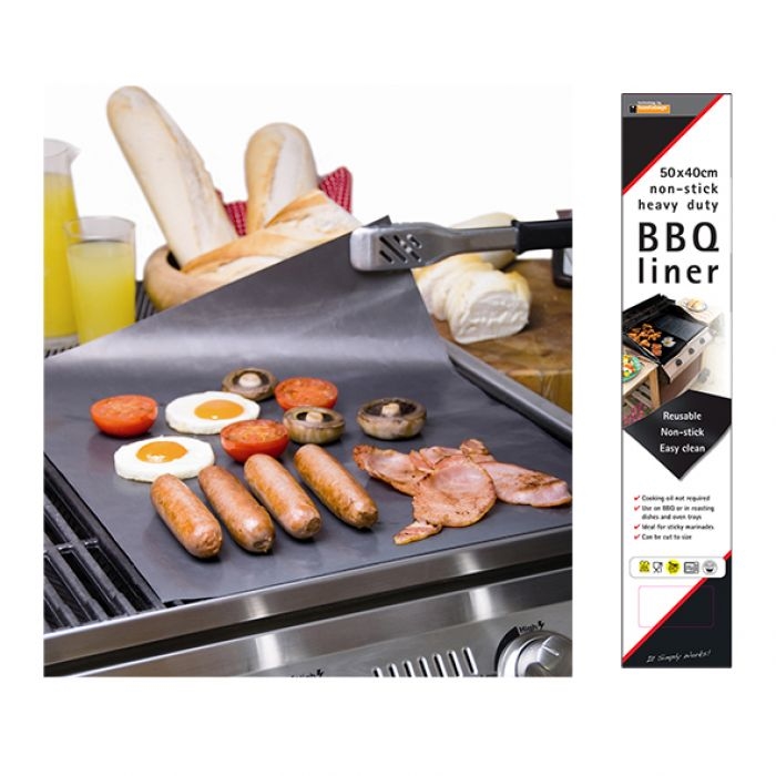 Toastabag Non-Stick Heavy Duty Reuseable BBQ Liner 40x50cm - Black