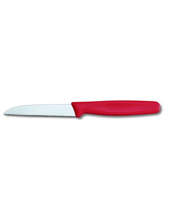 Victorinox Pointed Paring Knife Wavy Red 8cm 