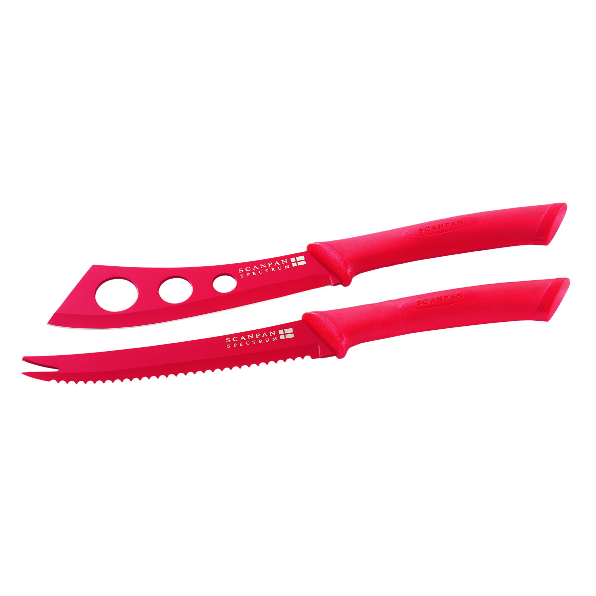 Scanpan Spectrum Cheese Knife Set - Red