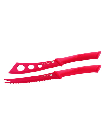 Scanpan Spectrum Cheese Knife Set - Red