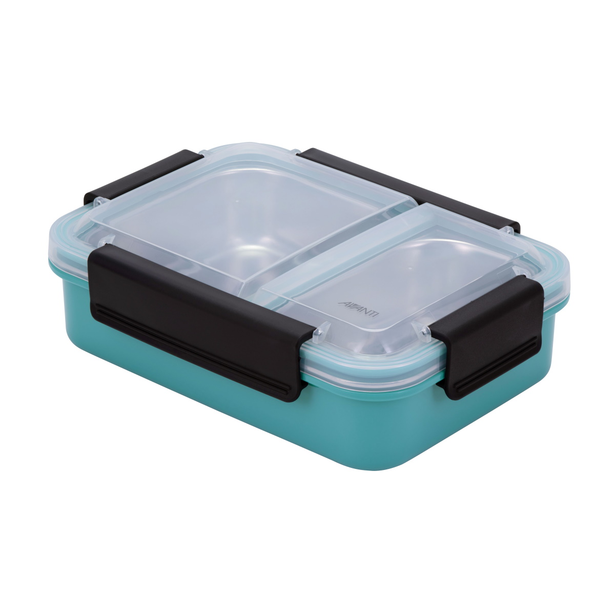Avanti 2 Compartment Lunch Box - Turquoise-2