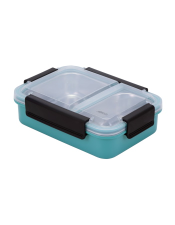 Avanti 2 Compartment Lunch Box - Turquoise