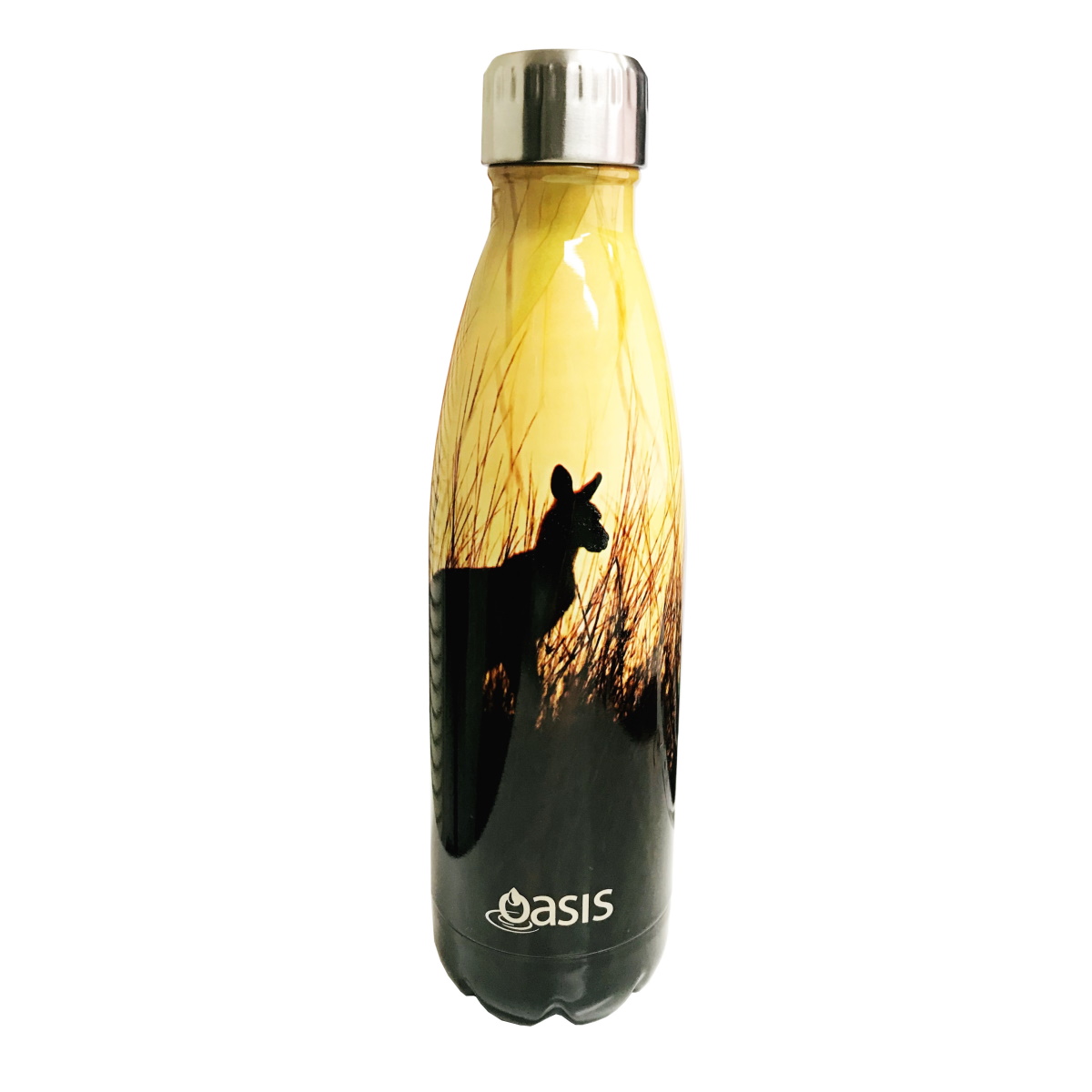 Oasis Stainless Steel Double Wall Insulated Drink Bottle 500ml - Bush Kangaroo-3