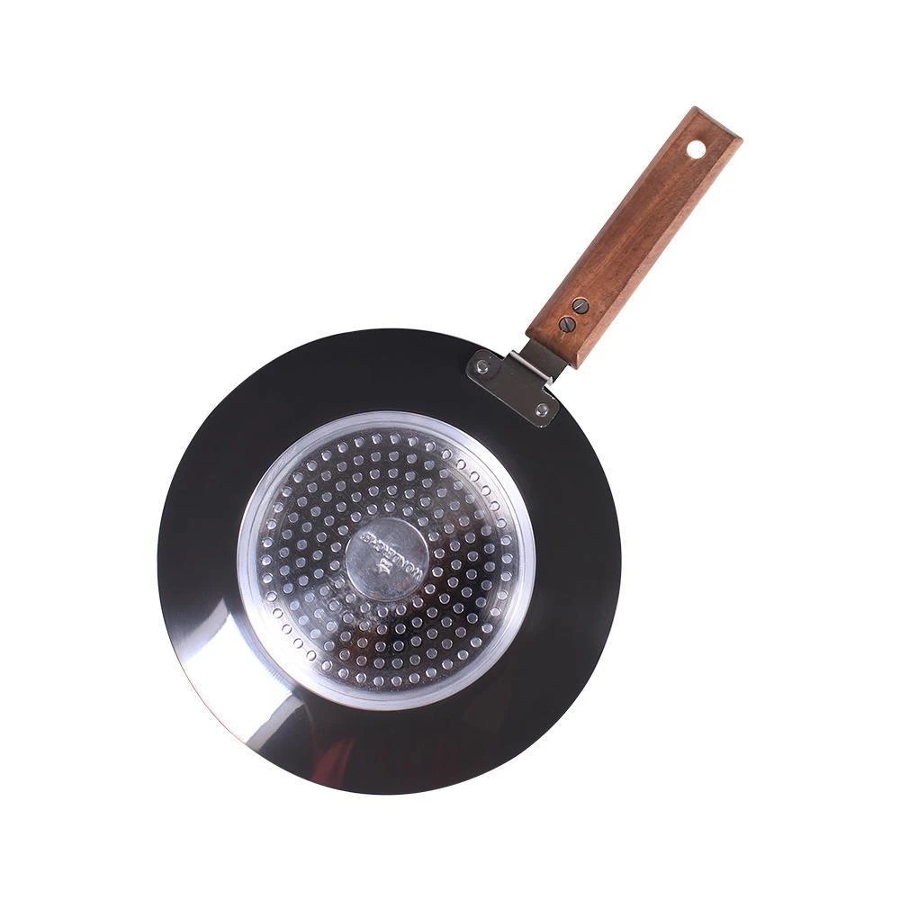 Wonderchef Ebony Hard-Anodised Aluminium Frying Pan, 24cm,1.75L, 3.25mm, Black--4