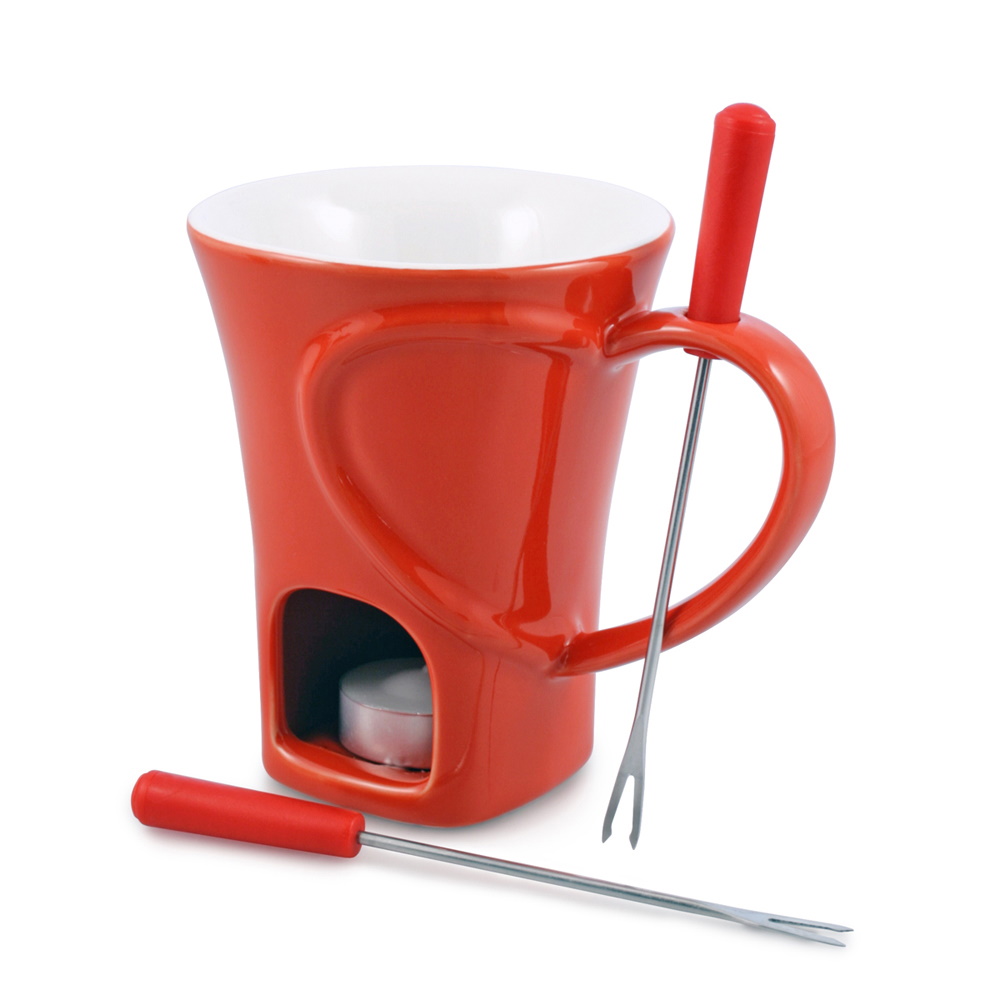 Swissmar Nostalgia 4 Piece Chocolate Fondue Mug Set-2