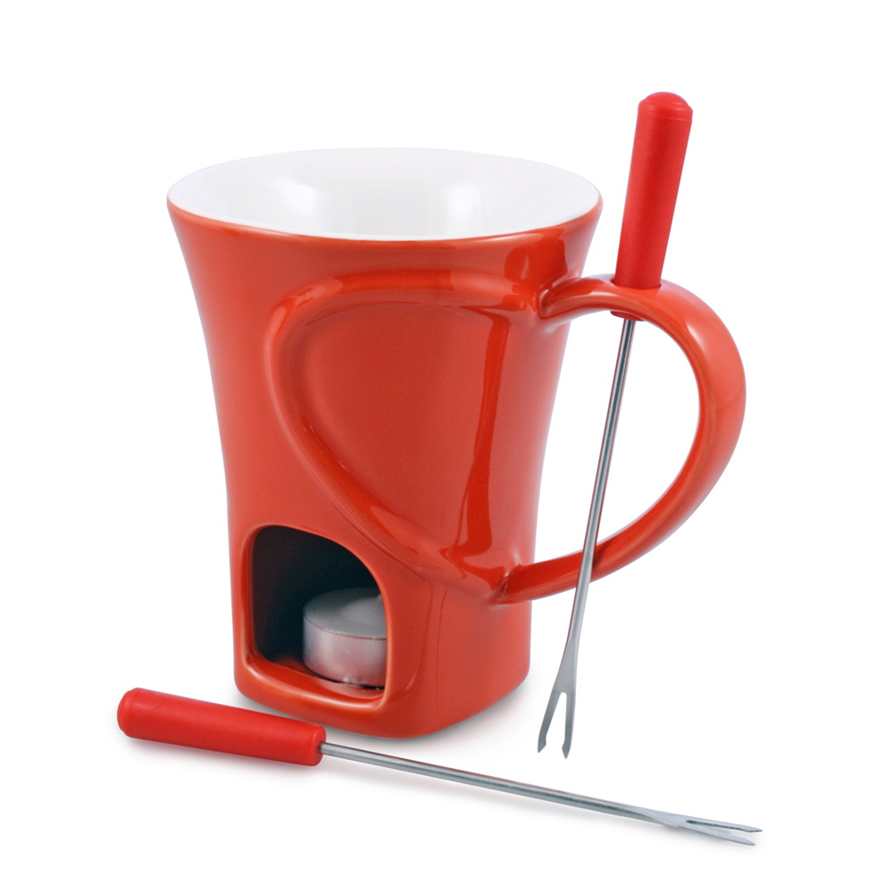 Swissmar Nostalgia 4 Piece Chocolate Fondue Mug Set