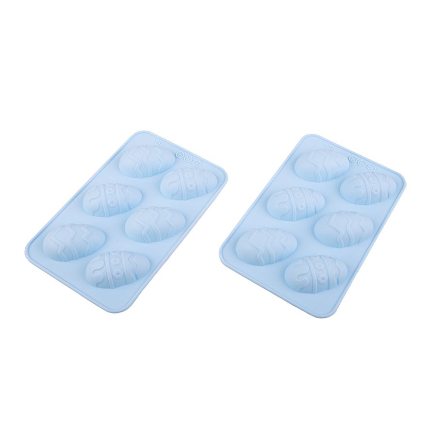 Daily Bake Silicone Easter Egg 6 Cup Chocolate Mould Set 2-1