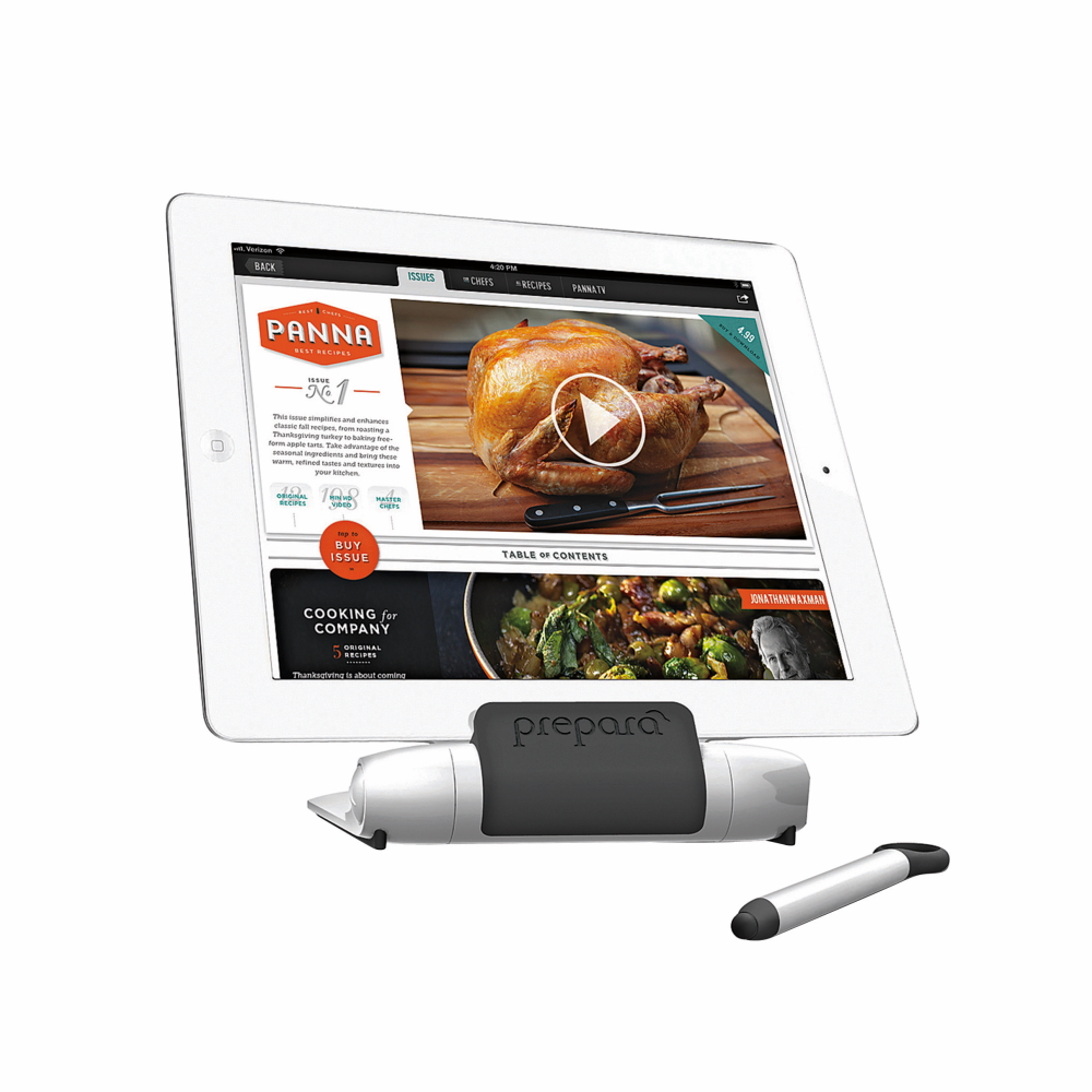 Prepara iPrep Tablet Stand and Stylus White-1