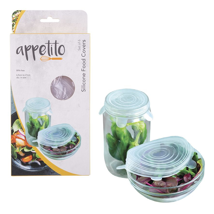 D.line Appetito Reusable Silicone Food Cover Set of 6-1
