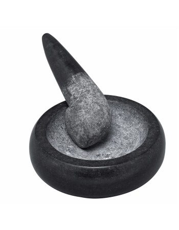 AVANTI Asian Mortar and Pestle 14.5cm Black Solid Granite