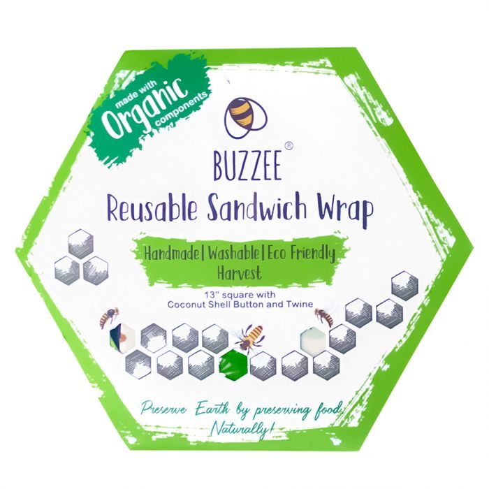 Buzzee Organic Beeswax Sandwich Wrap - Harvest