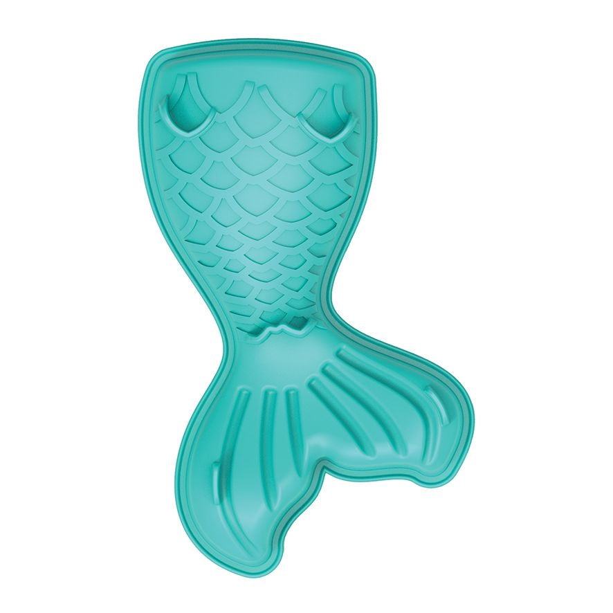 D.line Daily Bake Silicone Mermaid Tail Cake Mould Turquoise-2