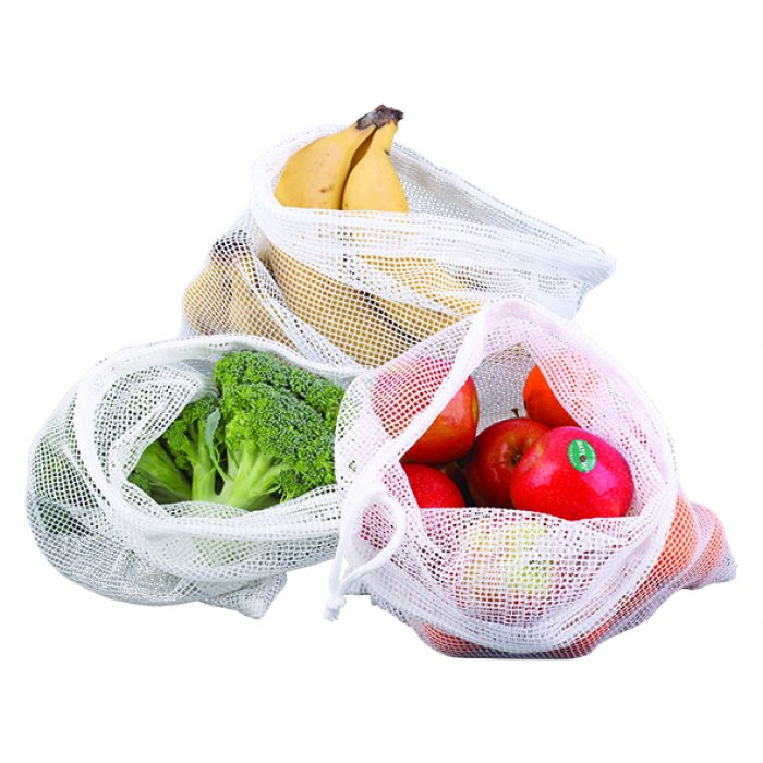 Appetito Woven Net Produce Bags 3pc-2