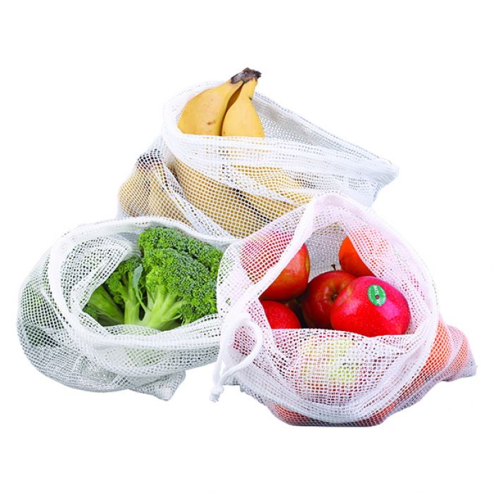 Appetito Woven Net Produce Bags 3pc