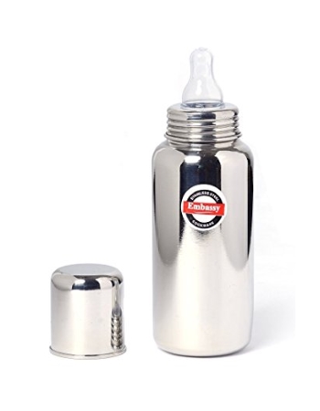 Stainless Steel Baby Feeding Bottle 200ml