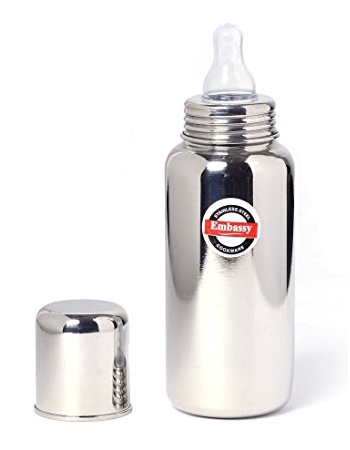 Stainless Steel Baby Feeding Bottle 275ml