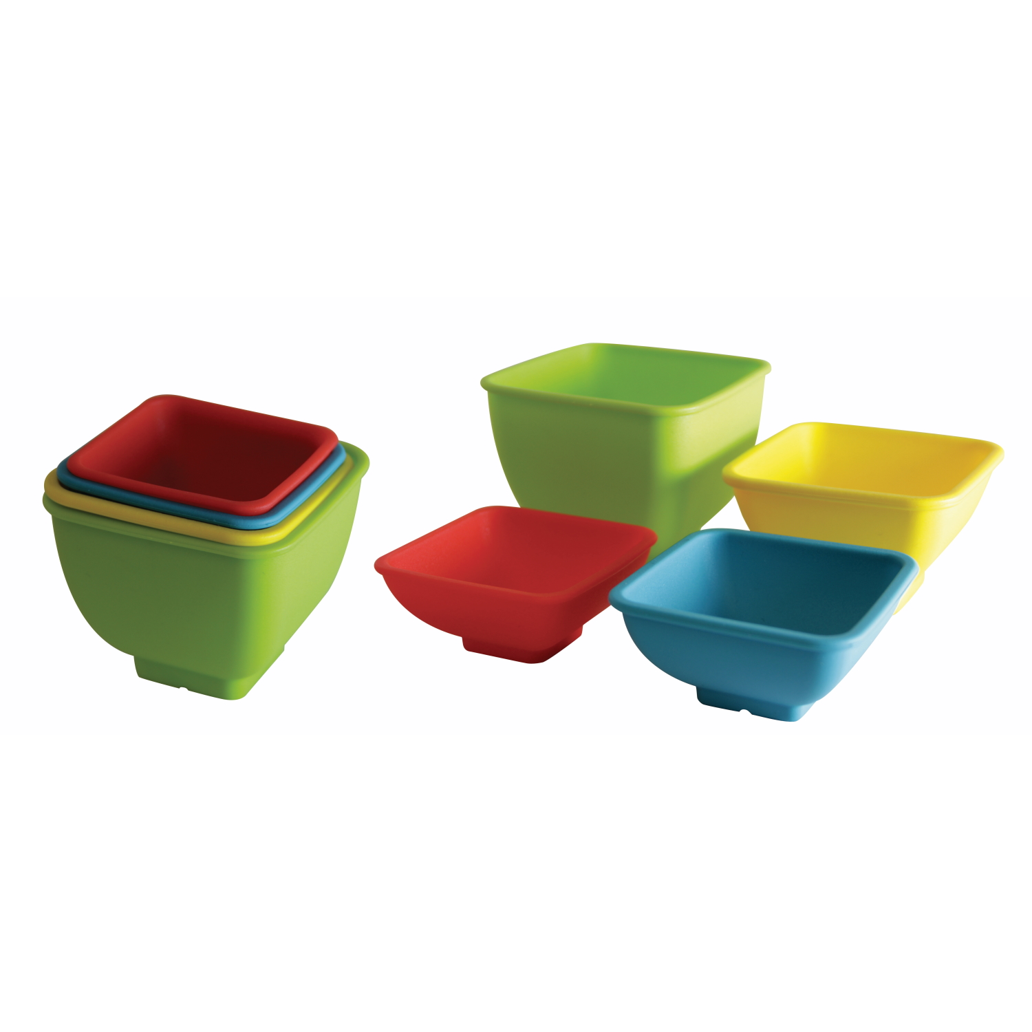 Silicone Measuring Square Bowls Set of 4-4