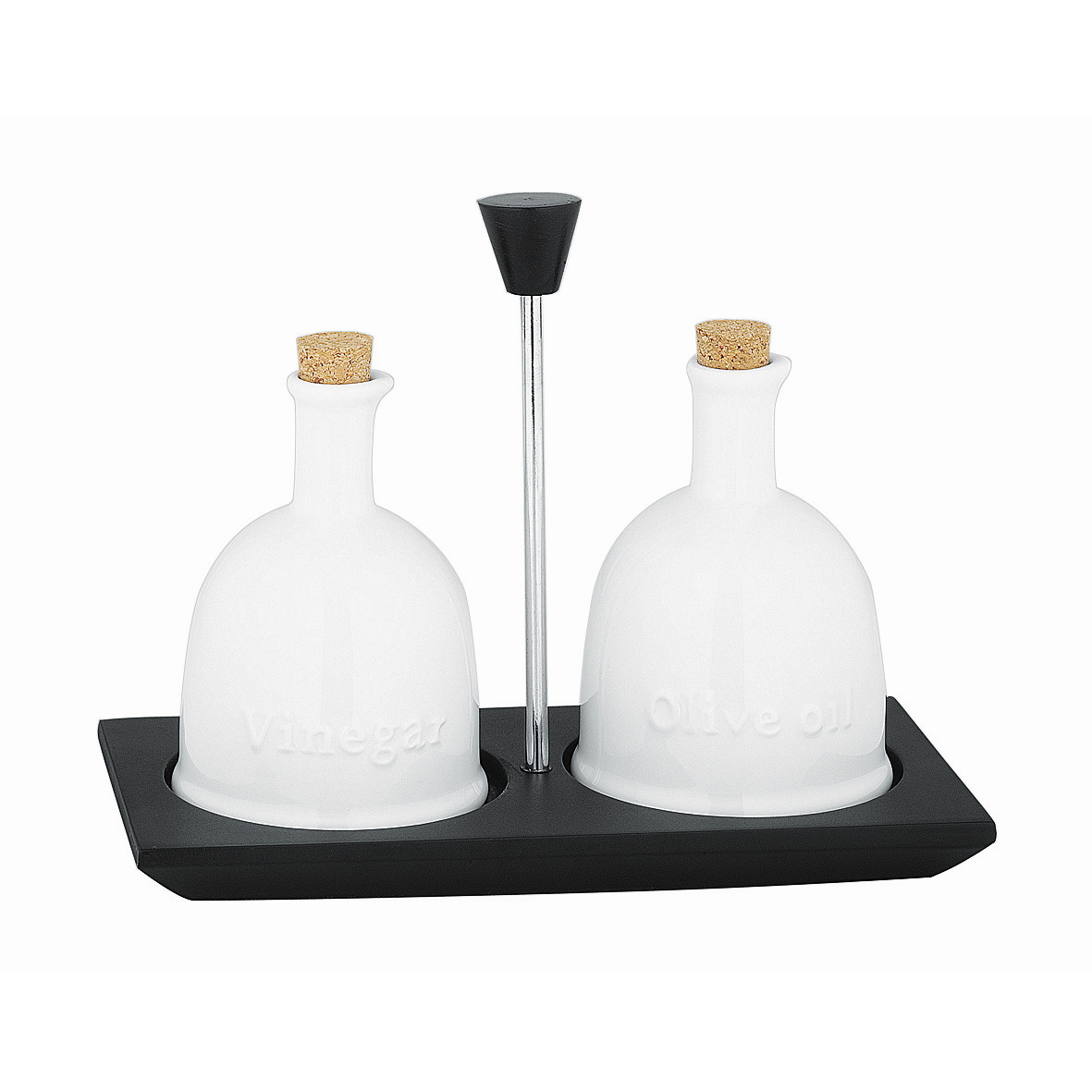 Avanti Stockholm Ceramic Oil and Vinegar Set with Stand