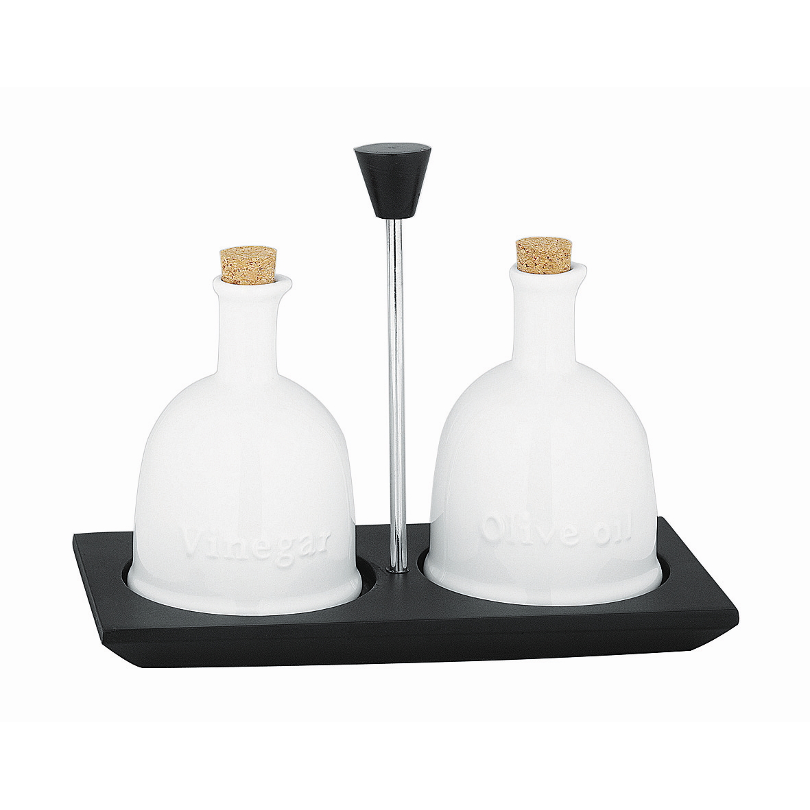 Avanti Stockholm Ceramic Oil and Vinegar Set with Stand-2