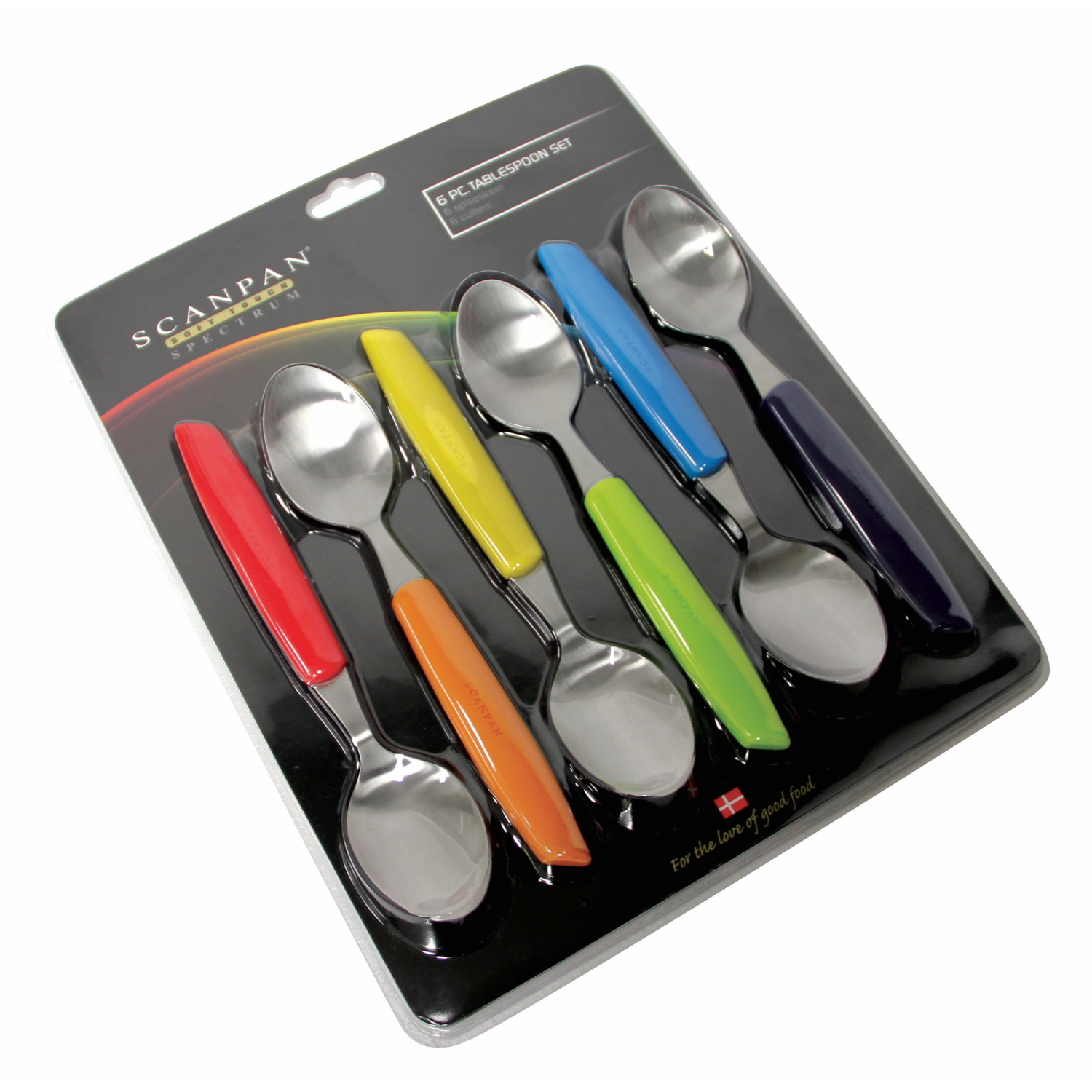 Scanpan 6 Piece Table Spoons - Coloured-2