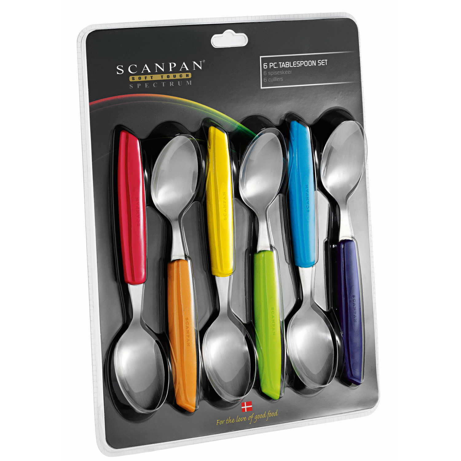 Scanpan 6 Piece Table Spoons - Coloured-3