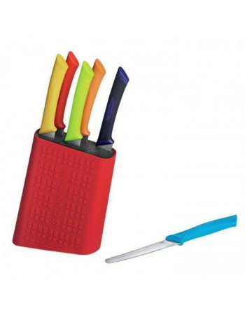 Scanpan Spectrum 7 Piece Steak Knife Set Block Colour