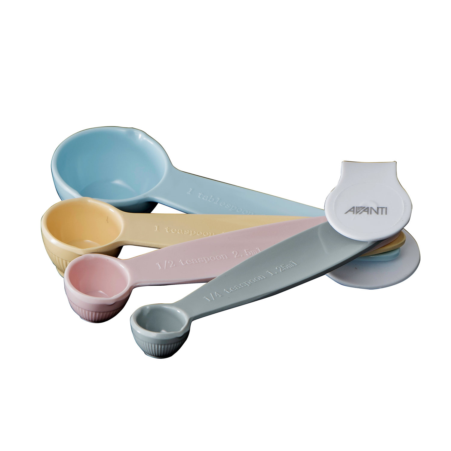 AVANTI RIBBED MEASURING SPOONS - PASTEL-3
