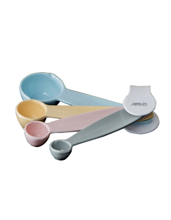 AVANTI RIBBED MEASURING SPOONS - PASTEL