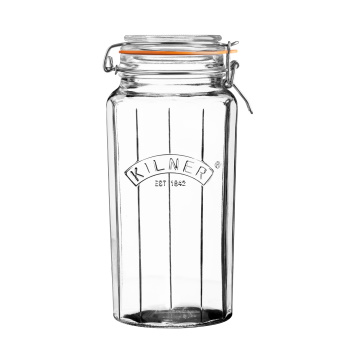 Kilner Facetted Clip Top Jar 1.8 Litre