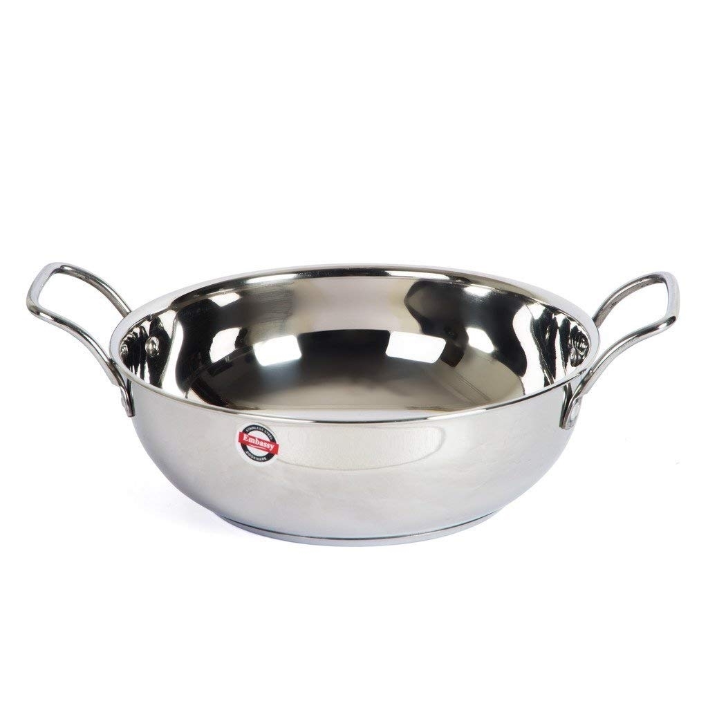 Kadhai/Wok - Sandwich Bottom (Size-10) 19cm/1L-4