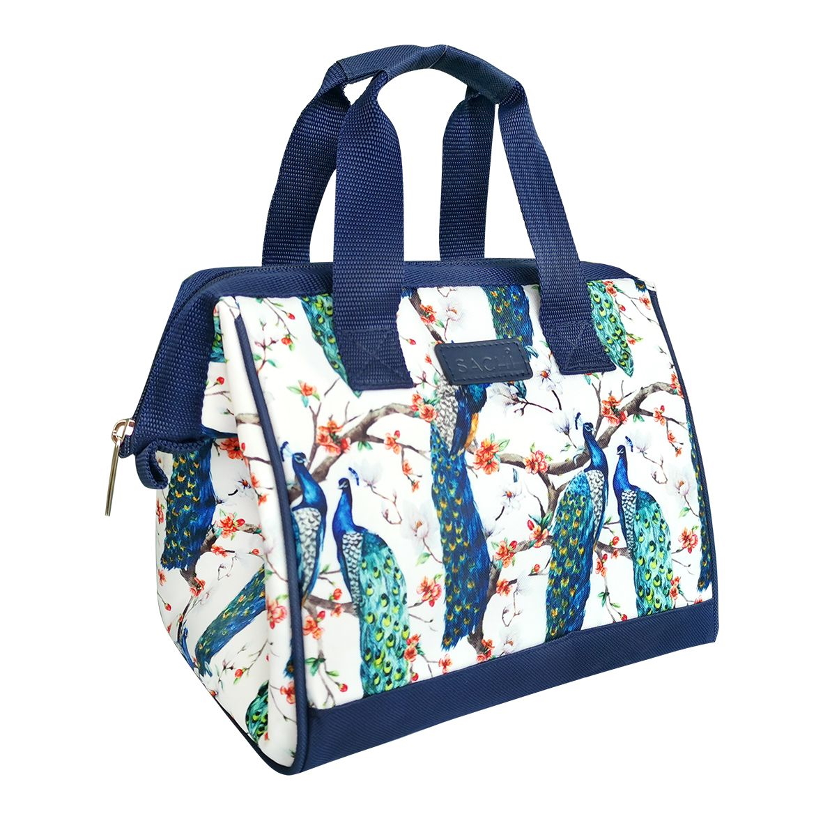 Sachi Style 34 Insulated Lunch Bag 3 -PEACOCKS-1