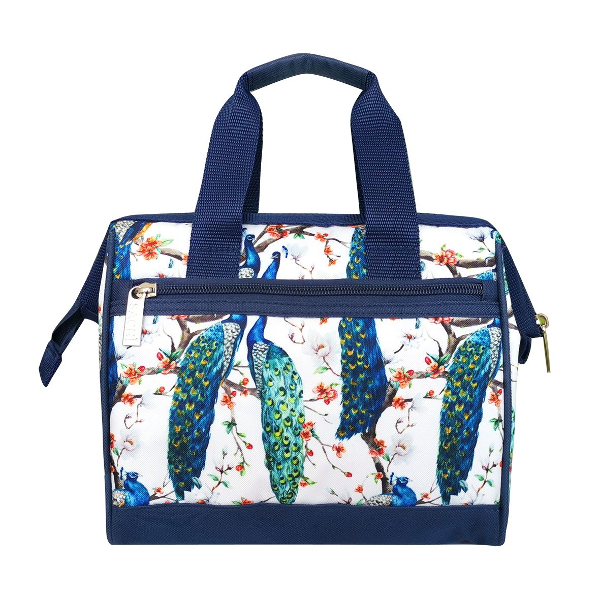 Sachi Style 34 Insulated Lunch Bag 3 -PEACOCKS-3