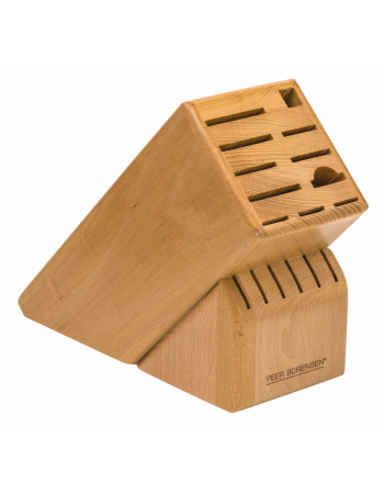 Peer Sorensen 17 Slot Knife Block(Empty)Beech Wood