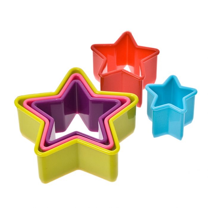 Appetito Star Cookie Cutter Set 5 (Multi Colours)-2