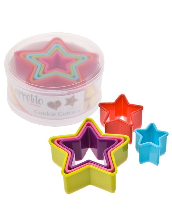 Appetito Star Cookie Cutter Set 5 (Multi Colours)
