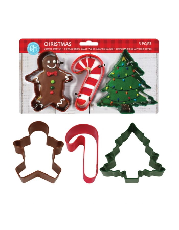 DLine Xmas Cookie Cutter Set 3 (Asst.Colours)