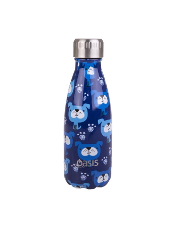 Oasis Stainless Steel Double Wall Insulated Drink Bottle 350ml - Blue Heeler 