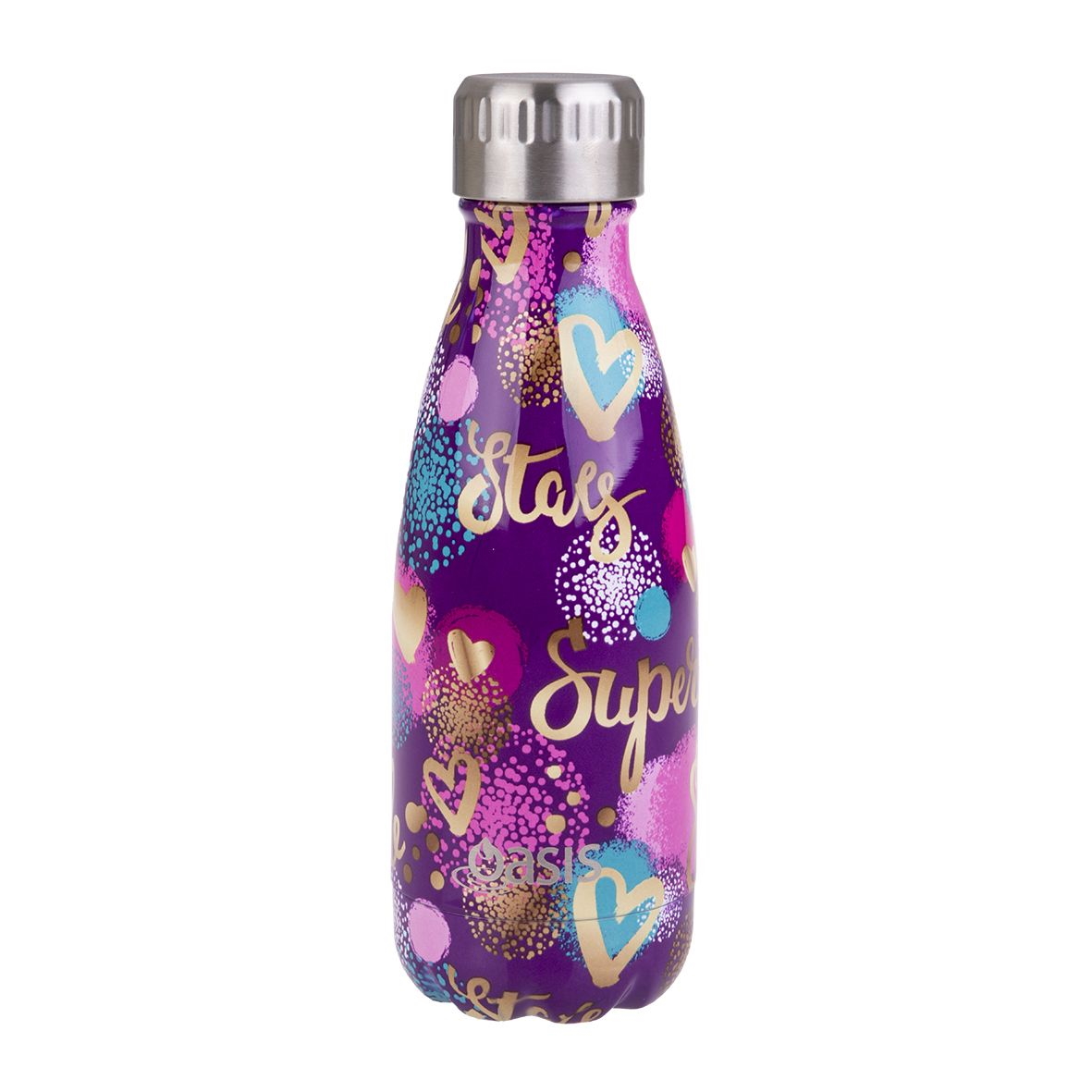 Oasis Stainless Steel Double Wall Insulated Drink Bottle 350ml - Super Star-2